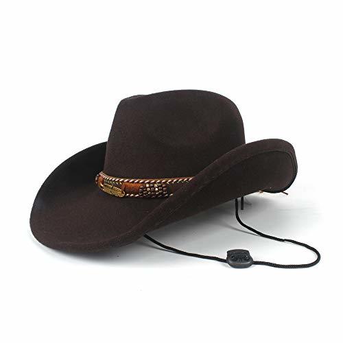 Product Cicongzai Lana Hombres de Las Mujeres Hueco Occidental del Sombrero de Vaquero