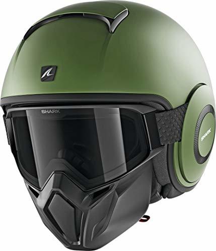 Lugar Shark Casco Jet Drak Street verde mate GMA talla L