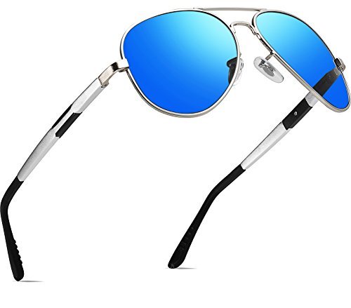 Place ATTCL Hombres Polarizadas Gafas De Sol Al-Mg Metal Ultra Light 16695 Azul