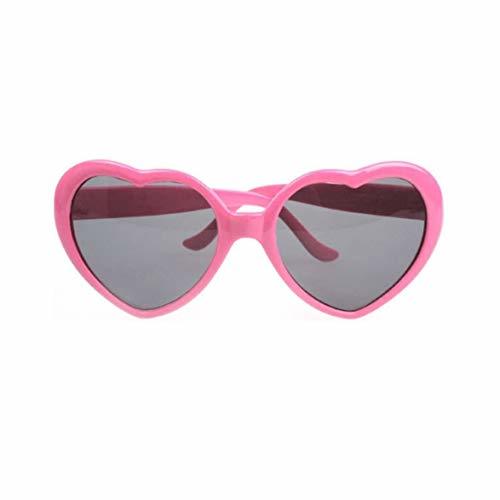 Product Sylvialuca Moda en Forma de corazón Sunglass Plastic Frame UV400 Espejo Unisex