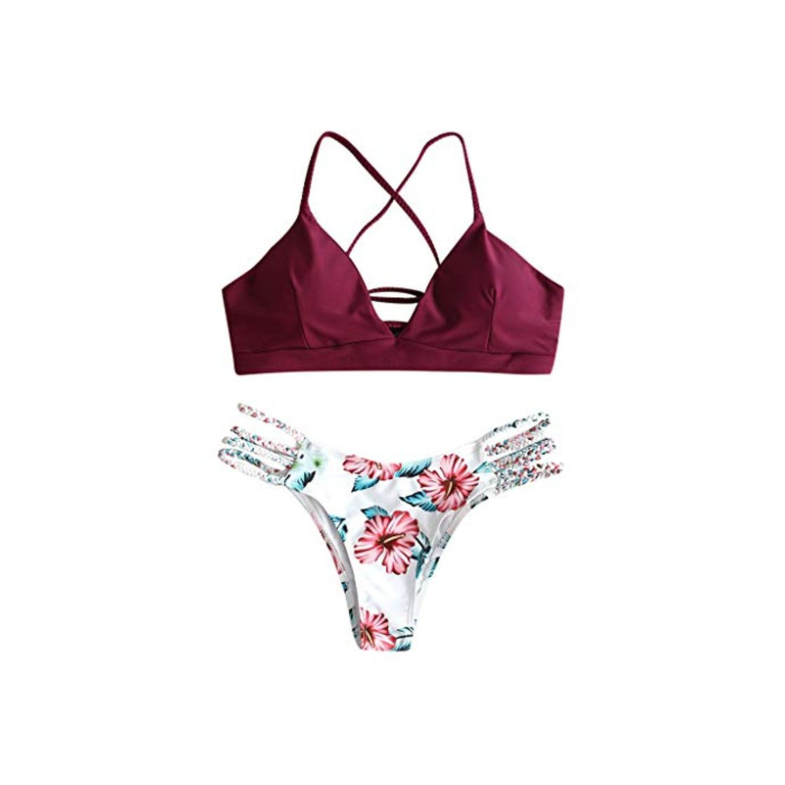 riou Bikini Conjuntos de Bikinis para Mujer Push Up Mujeres Traje de BañO Estampado Bohemio Dividido BañAdores con Relleno Tops y Braguitas Mujer 2020 brasileños vikinis