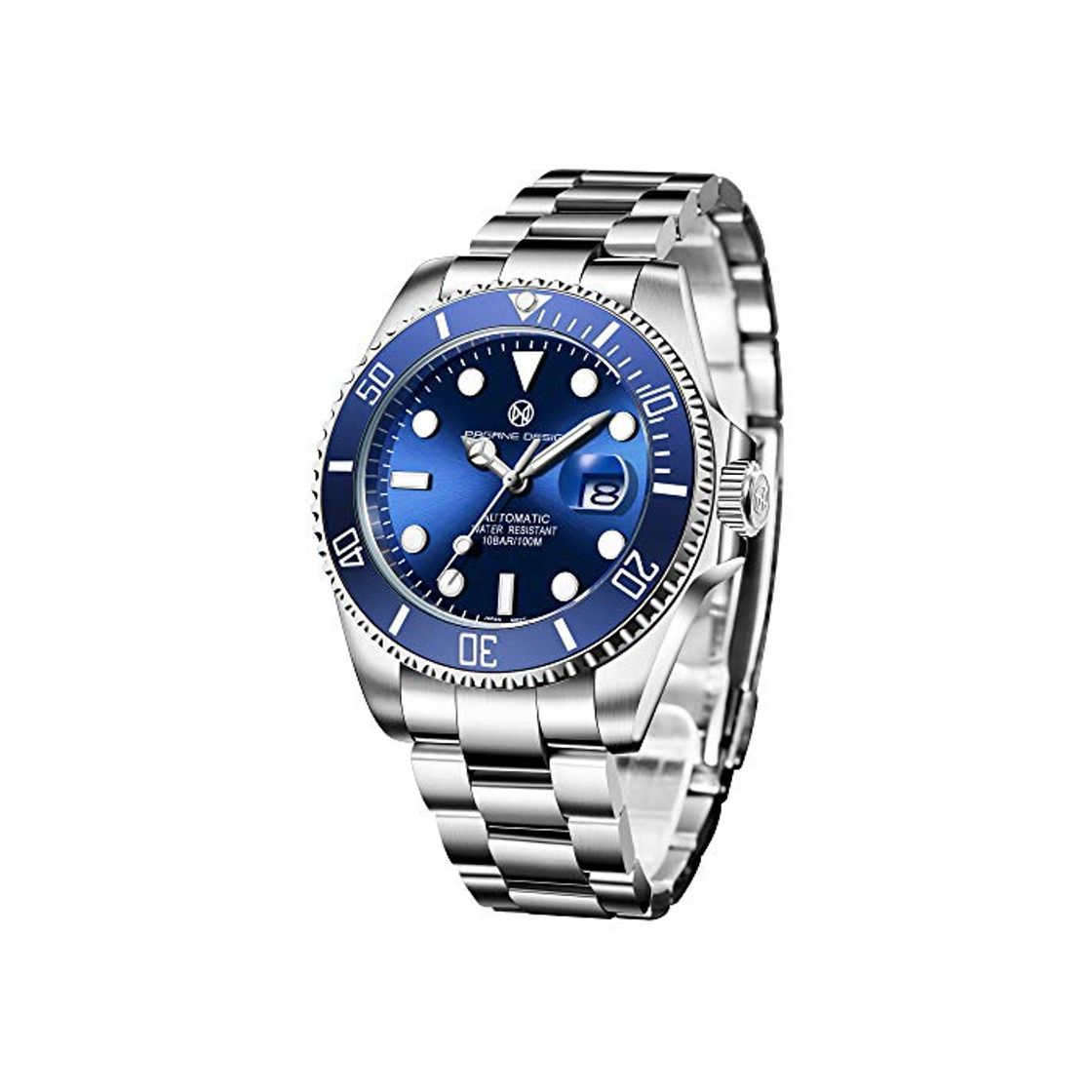 Productos PAGRNE DESIGN Relojes Hombre Submariner Mecánico Automático japonés Analógico Acero Inoxidable Bracelet NH35