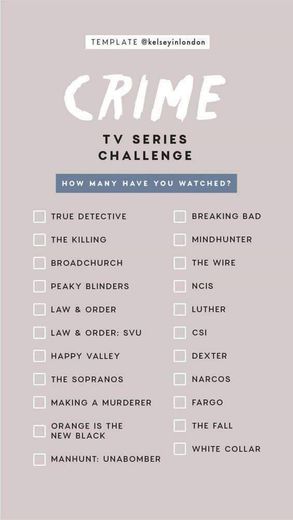 Crime TV Series