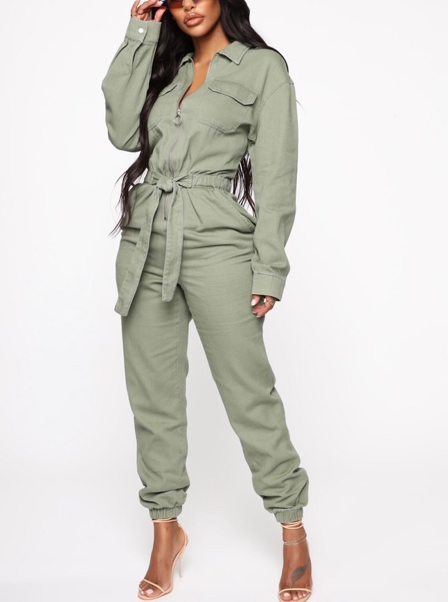 Olive jumpsuit