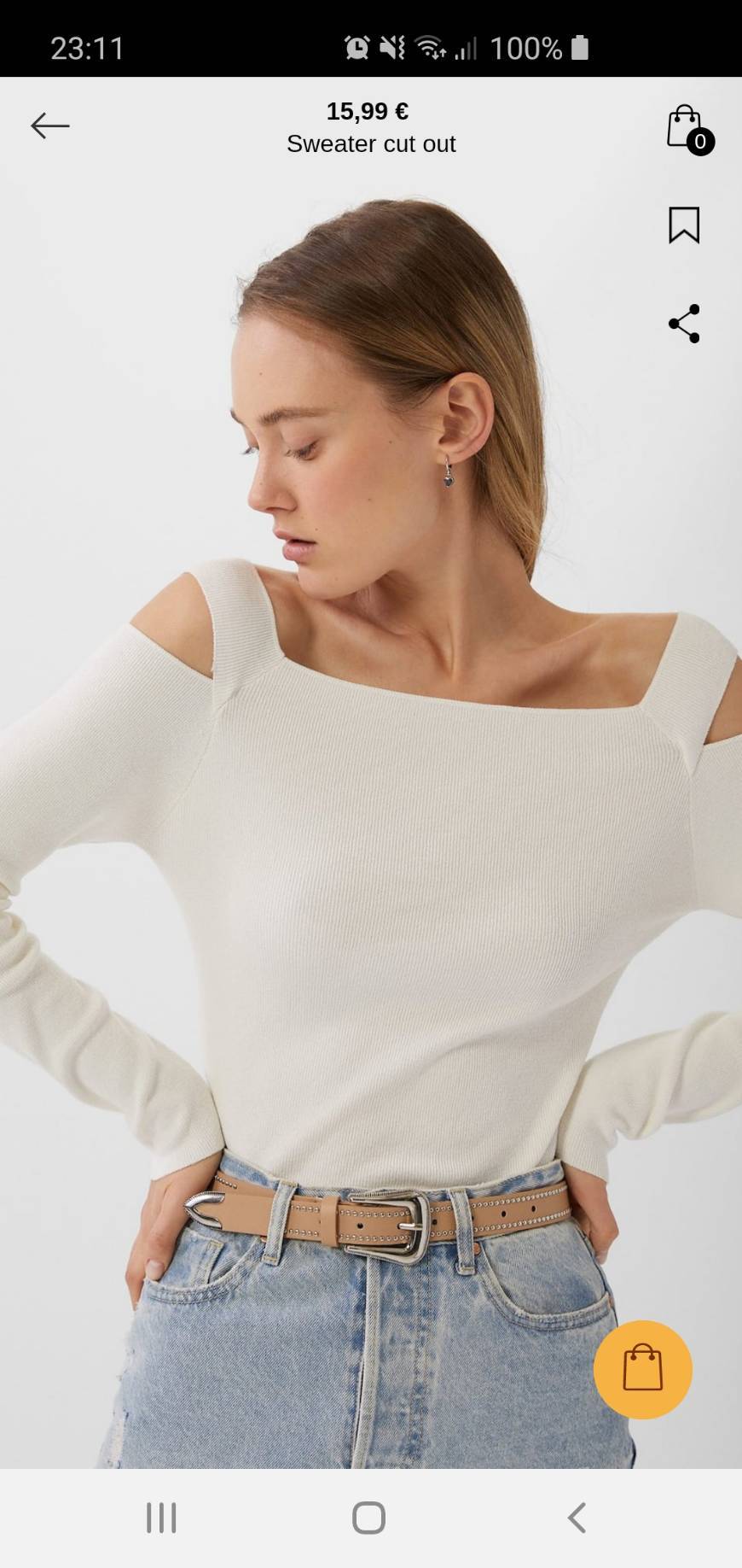 Moda Sweater cut out