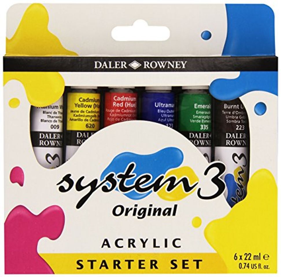 Producto Set de Iniciación Pintura Acrílica DALER ROWNEY System3, con 6 Tubos de