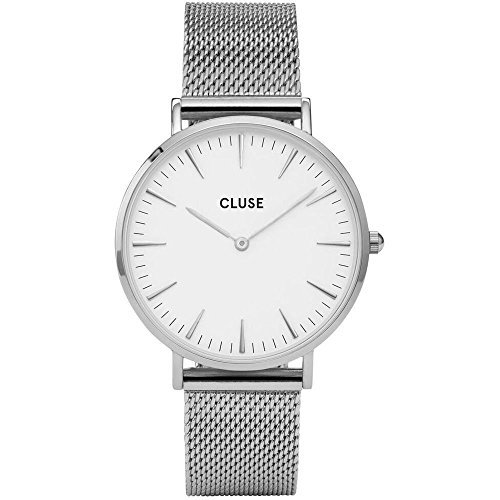 Moda Cluse Reloj Analógico Automático para Mujer con Correa de Acero Inoxidable –