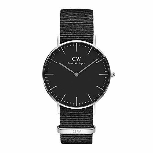 Lugar Daniel Wellington Reloj Analógico para Unisex de Cuarzo con Correa en Tela