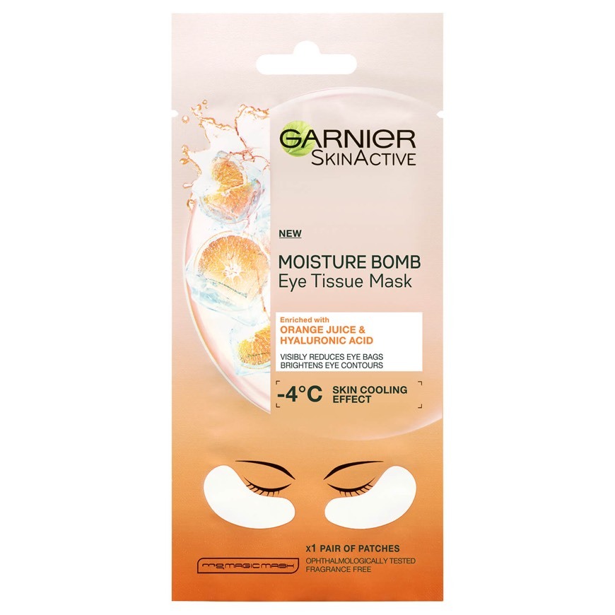 Producto Garnier Skinactive máscara tejido ojos hydrabomb antifatiga Energisant 6 G – Lote de 2