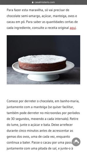 Bolo de chocolate 