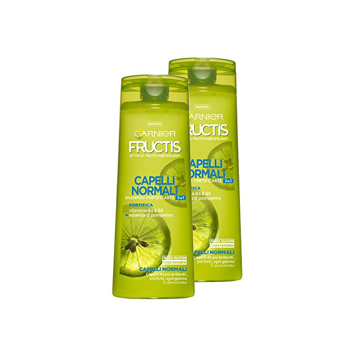 Belleza Garnier Fructis Champú Cabello Normal 2 in1 Vitamine con B3 y B6