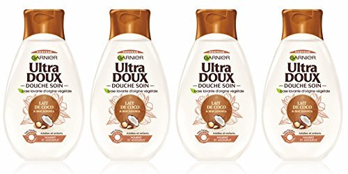 Beauty Garnier Ultra Doux - Gel de ducha hidratante y suavizante con leche