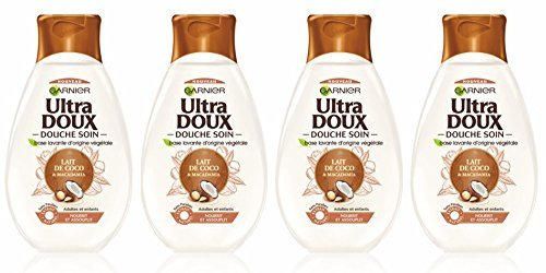 Garnier Ultra Doux - Gel de ducha hidratante y suavizante con leche