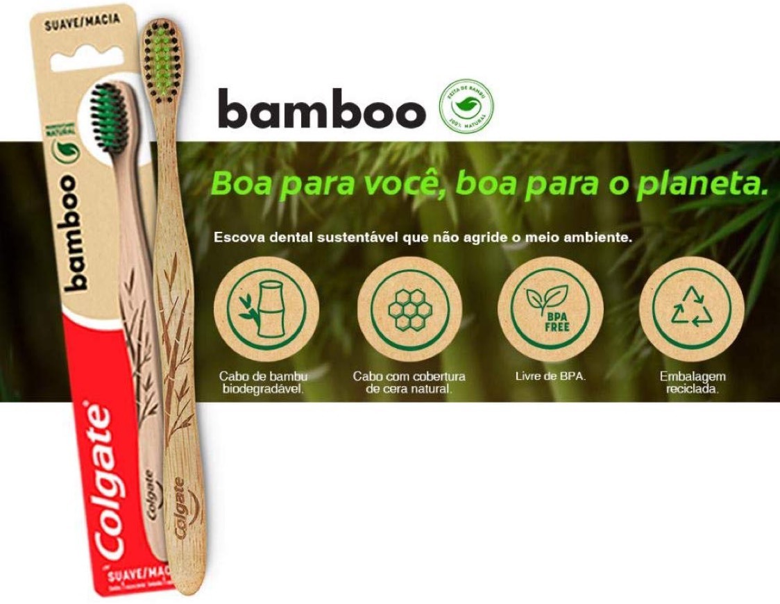 Fashion Escova de Dentes Bamboo - Colgate