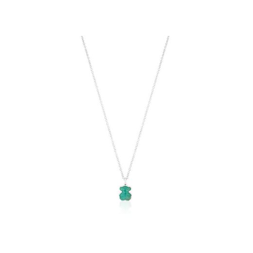 Tous colar prata amazonite