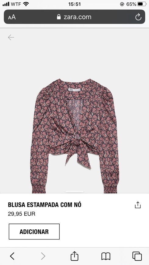 Producto Blusa zara