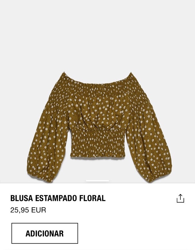 Producto Blusa estampada Zara