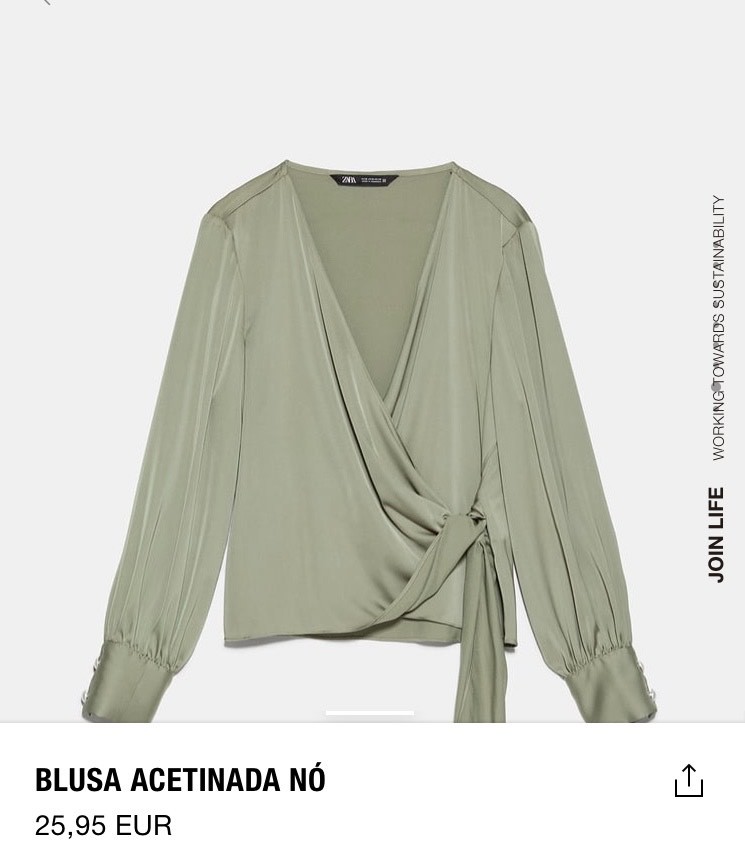 Producto Blusa acetinada 