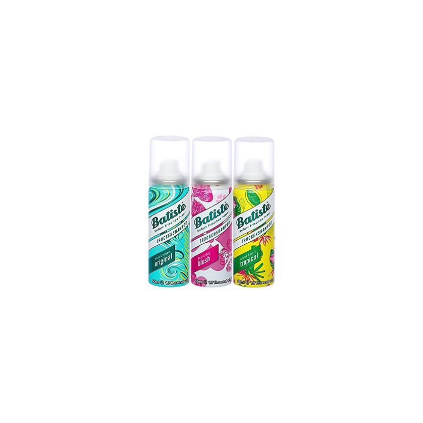 Social Batiste seco Champú Dry mini mix, fresca y aislamiento pelo para todos
