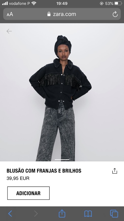 Fashion Blusão com franjas