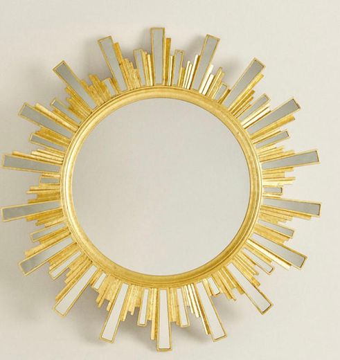 Espelho de Sol dourado 