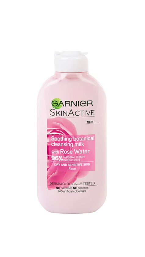 Productos Garnier leite de limpeza