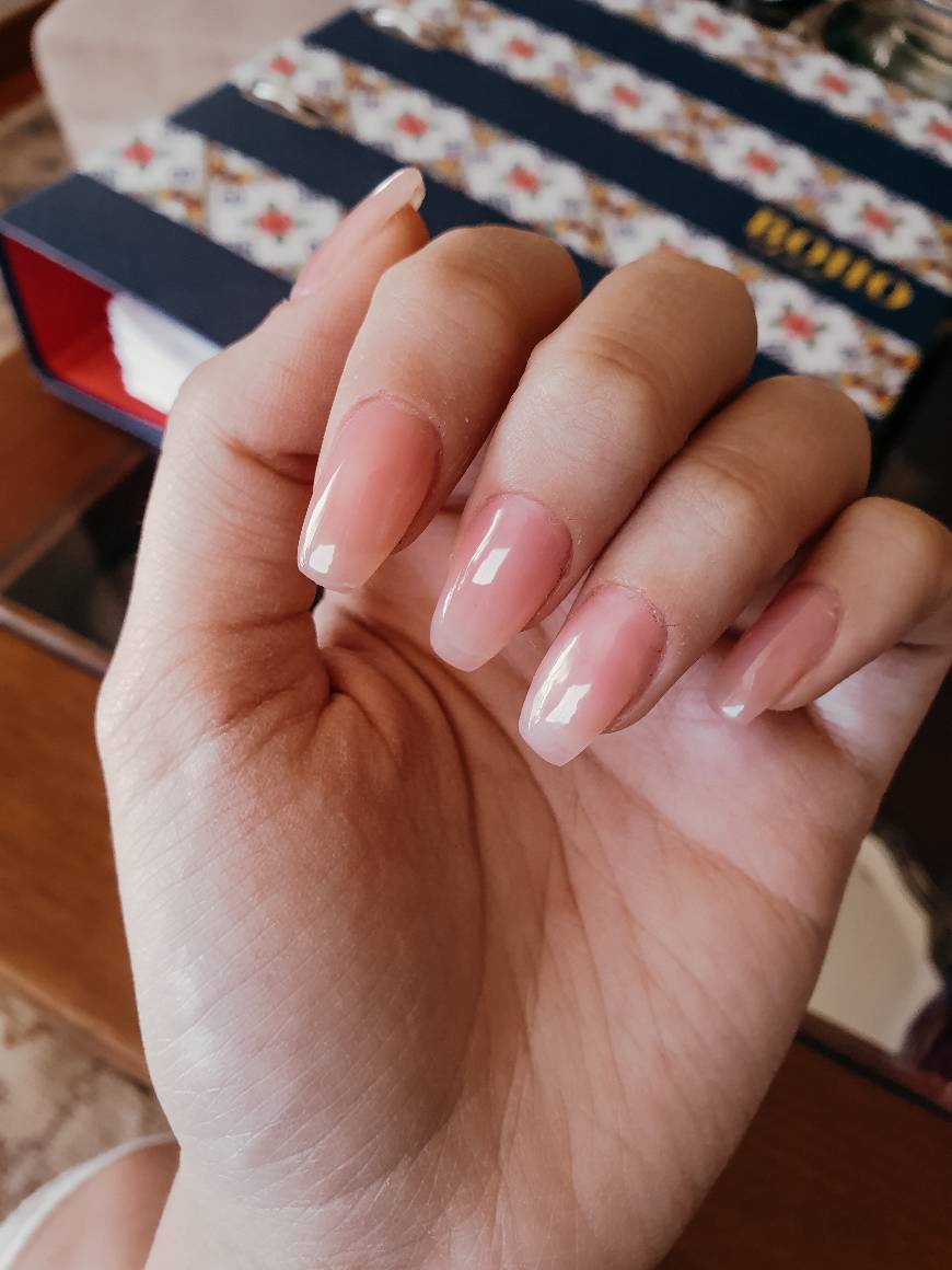 Fashion Unhas com extensão, baby pink