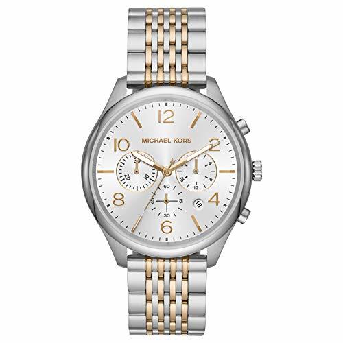 Moda Michael Kors Reloj Cronógrafo para Unisex Adultos de Cuarzo con Correa en