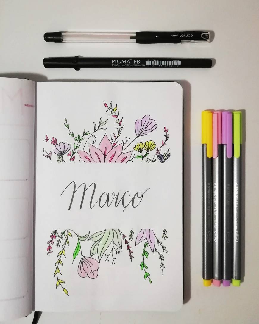 Fashion March bullet journal