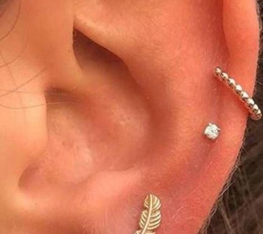 Ideias de piercings na orelha 