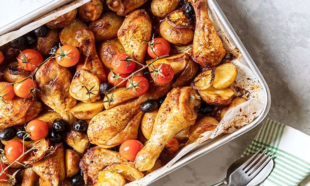 Social Frango no forno com batatas