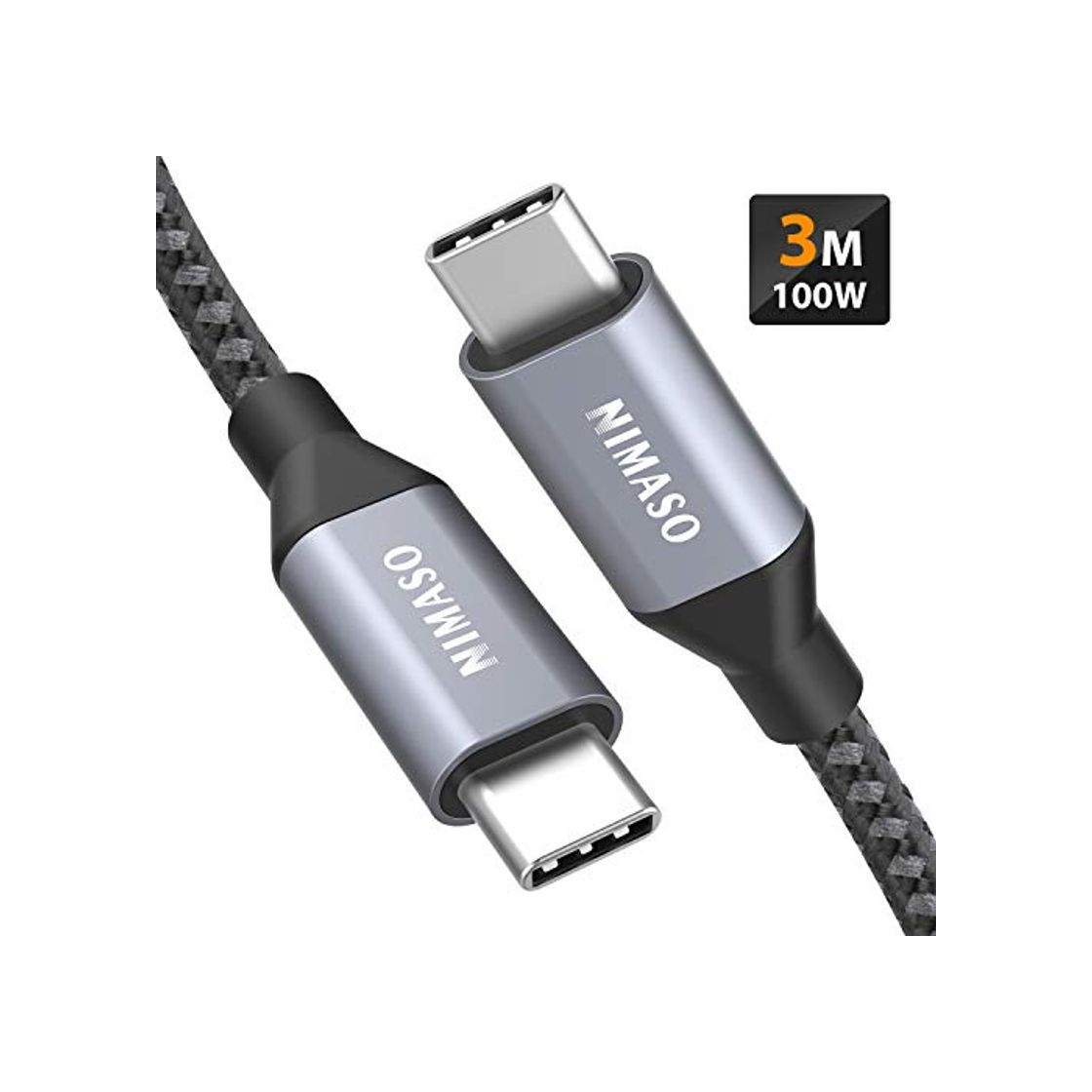 Producto Nimaso USB C a USB C Cable 3M,Cable Tipo C de Carga