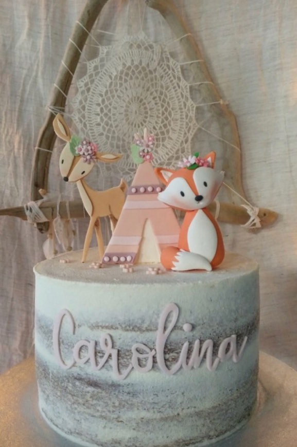 Fashion Baby Shower Woodland baby girl 