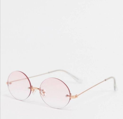 Aj Morgan round sunglasses in pink