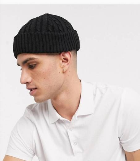 Asos design mini fisherman beanie 