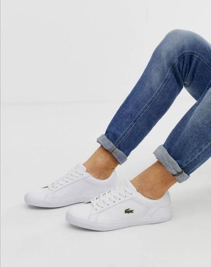 Lacoste Lerond BL 1 trainers in white 