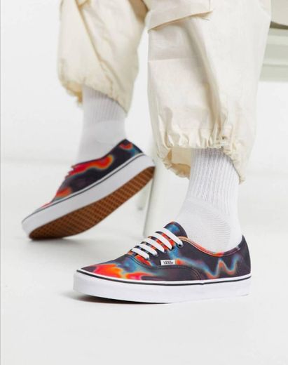 Vans authentic dark aura trainer in multi 