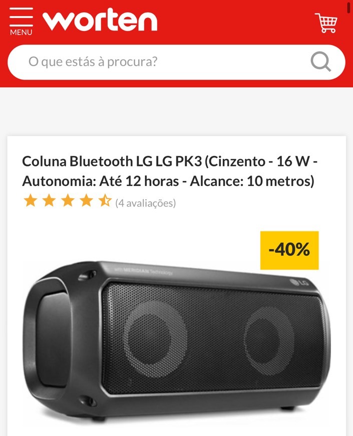 Producto Colunas LG