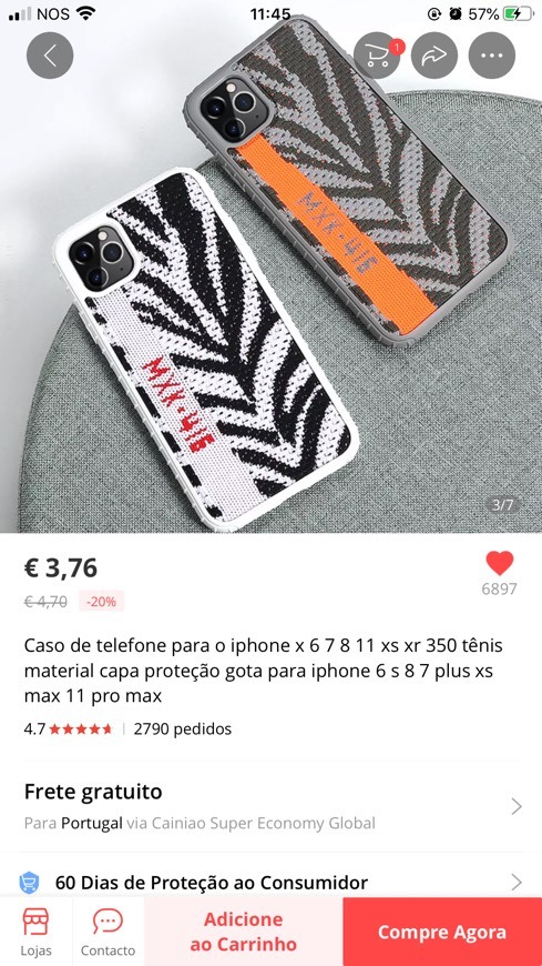 Electrónica JETech Funda Compatible iPhone 8 Plus y iPhone 7 Plus