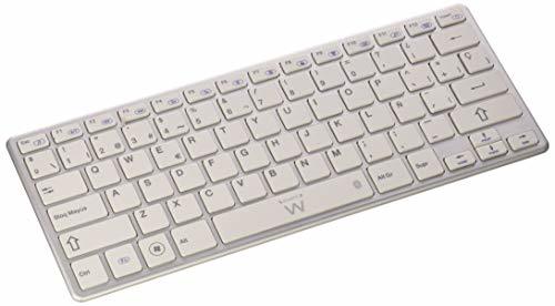 Social Ewent EW3146 - Teclado Bluetooth para tablet/smartphone, Plata