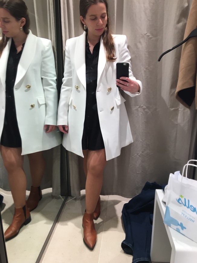 Moda Blazer Branco Zara, 49,99€ 