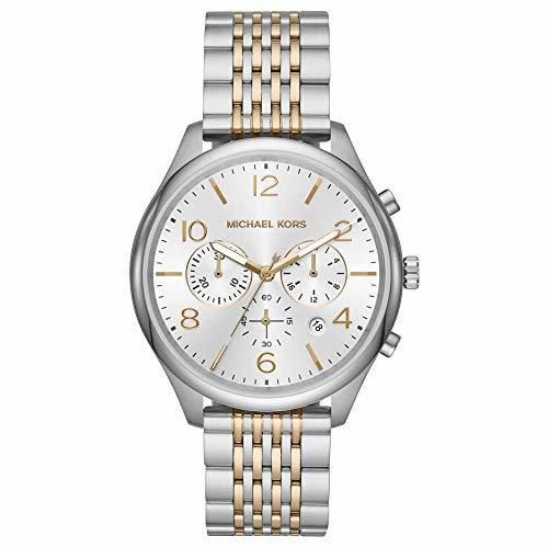 Michael Kors Reloj Cronógrafo para Unisex Adultos de Cuarzo con Correa en