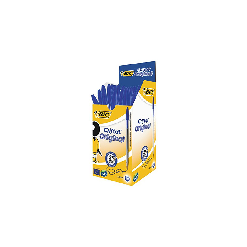 Producto BIC Cristal Original - Caja de 50 unidades, bolígrafos punta media