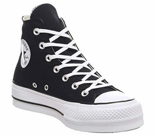 Social Converse Chuck Taylor CTAS Lift Hi, Zapatillas para Mujer, Negro
