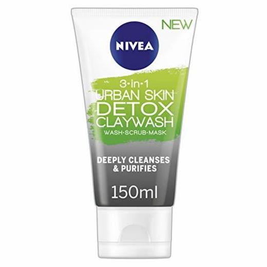 NIVEA Urban Detox - Máscara facial de arcilla con extracto de arroz