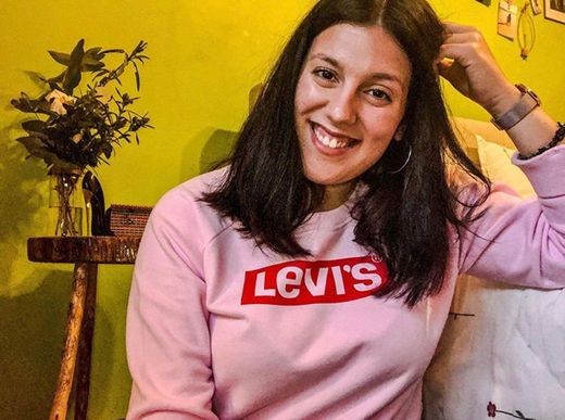 Levi's Relaxed Graphic Sudadera, Rosa
