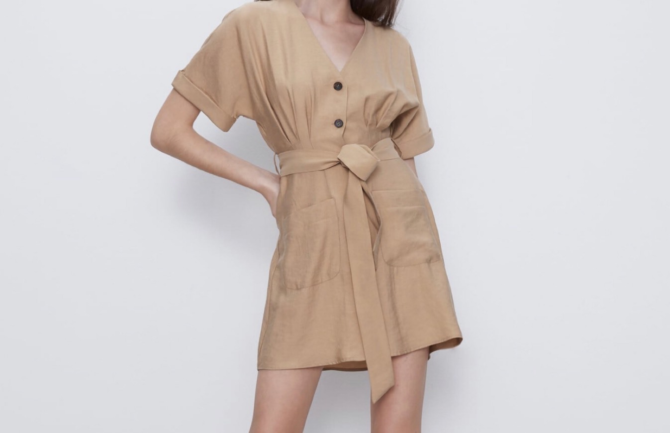 Productos Vestido Bege Zara 