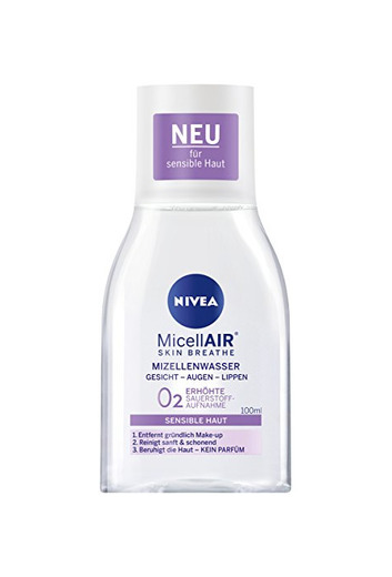Nivea Mice llair Skin Breathe Mizell Agua Sensitive piel, 6 unidades