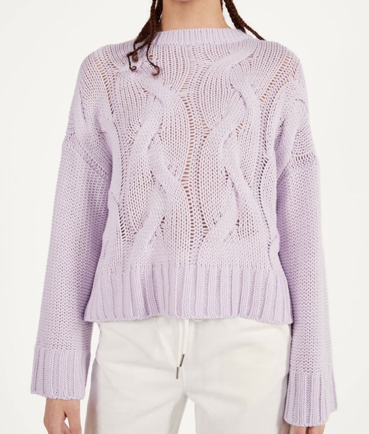 Social Camisola Entrelaçada 