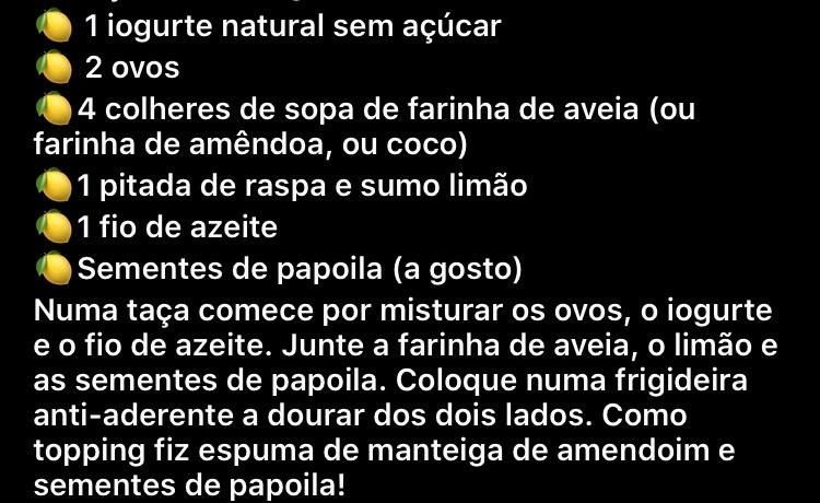 Social Panquecas de Limão 